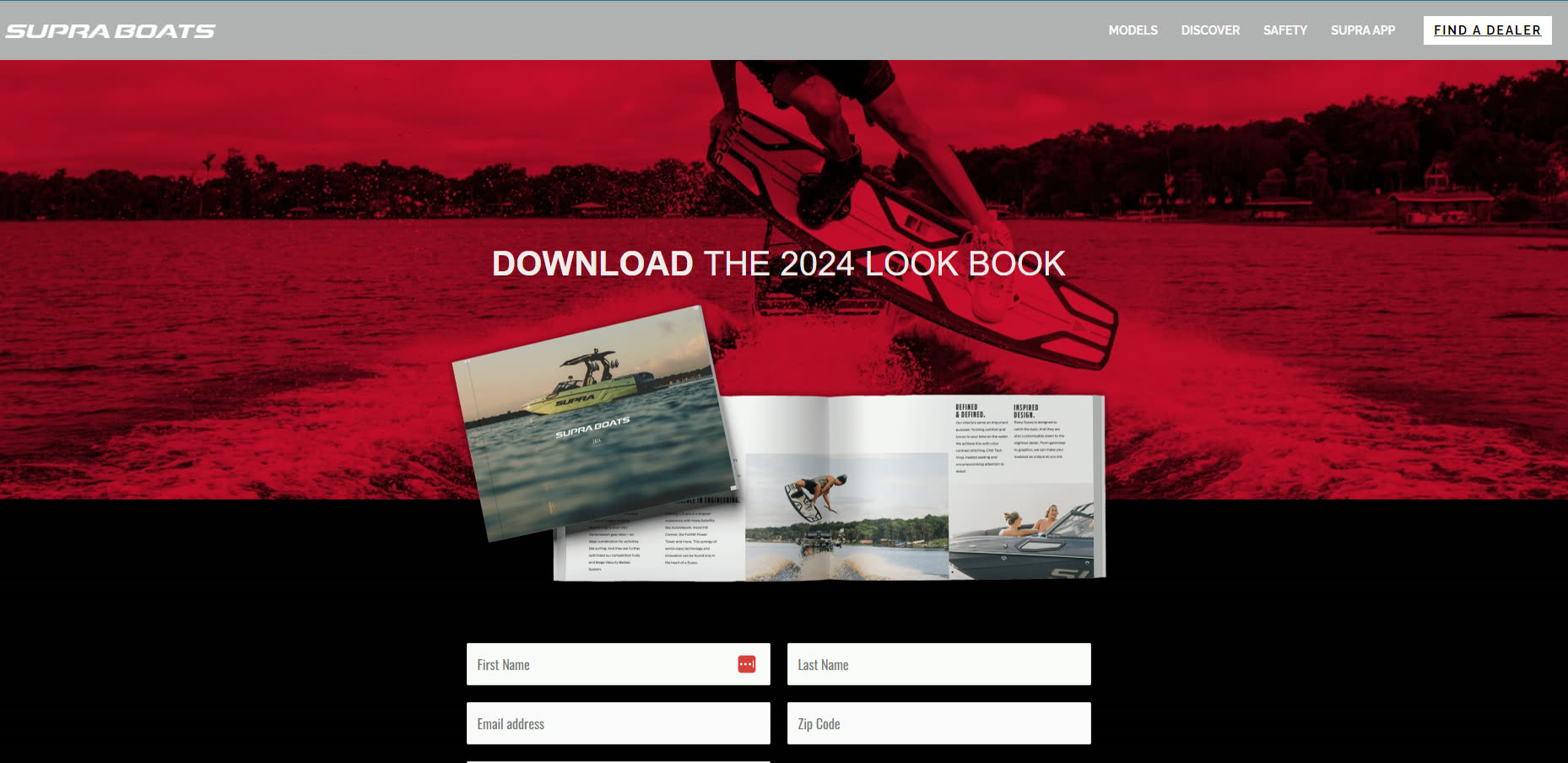 Optimized landing page that drove 7.92% conversion